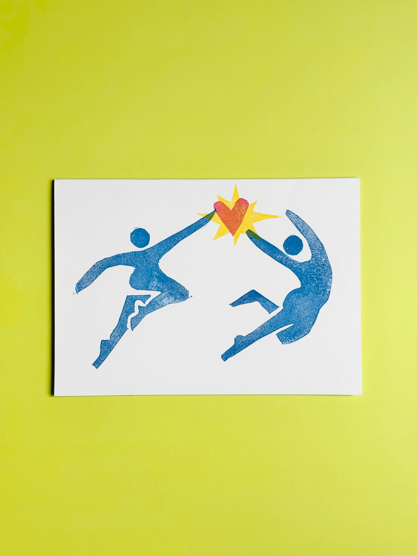 Love Always - Linocut Greeting Card