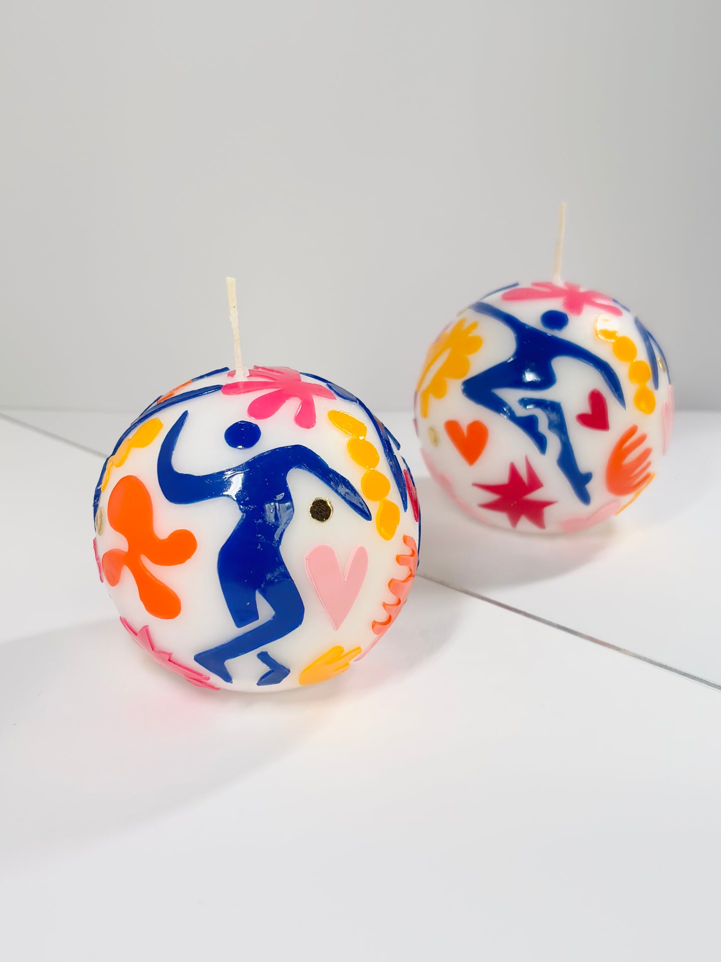 Tropical Sunset Ball Candle – Pink