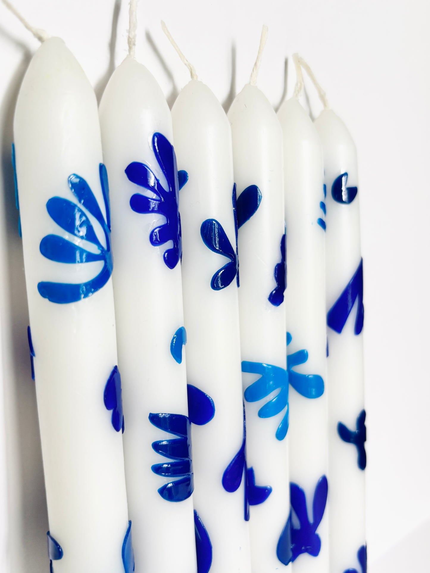 Tropical Sea Forest Dinner Candle – Blue