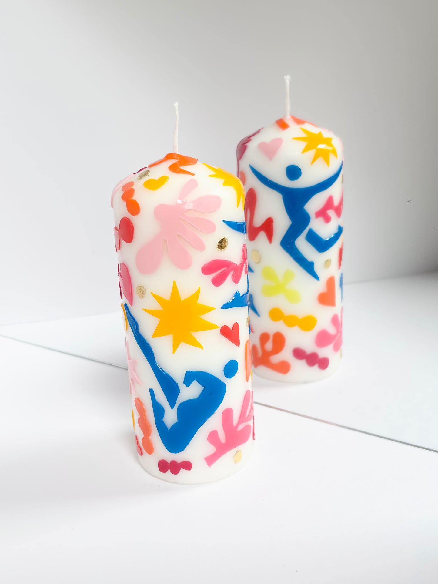Tropical Lagoon Pillar Candle - Pink