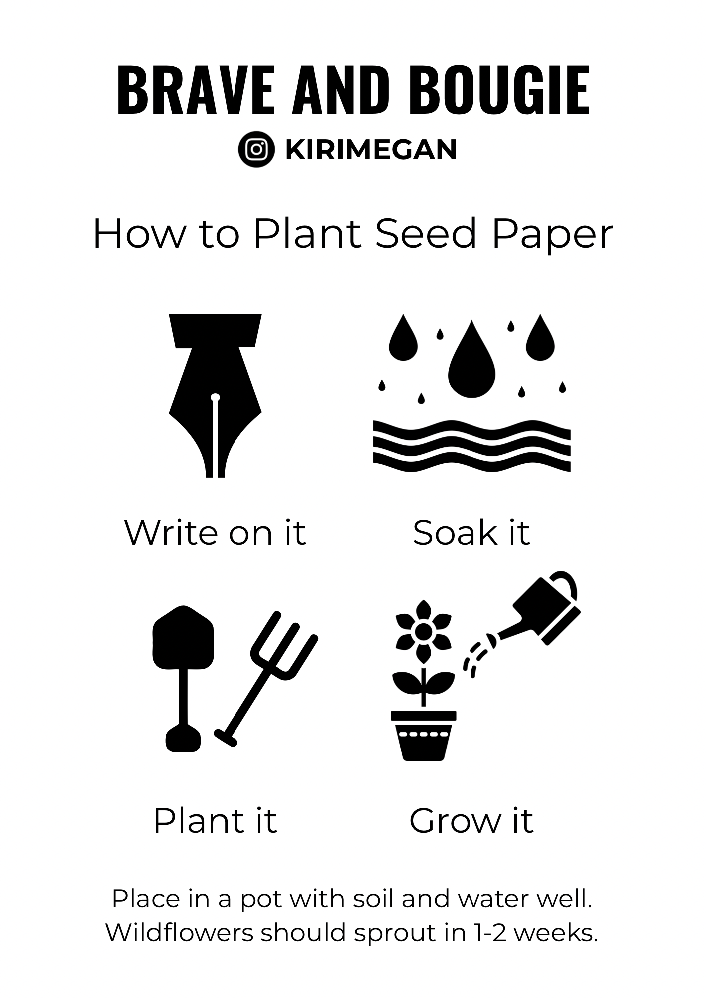 Plantable Seed Paper Greeting Card Pack – Set of 10 Eco Cards