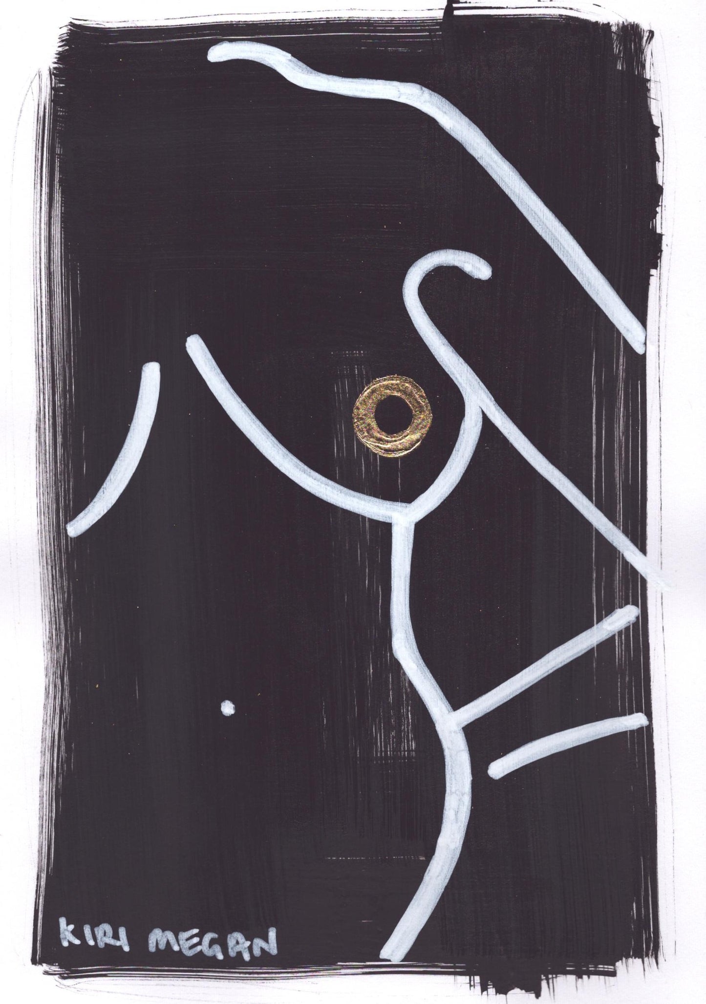 Carbon III – Clean Line Figurative Artwork in Ink (A5)