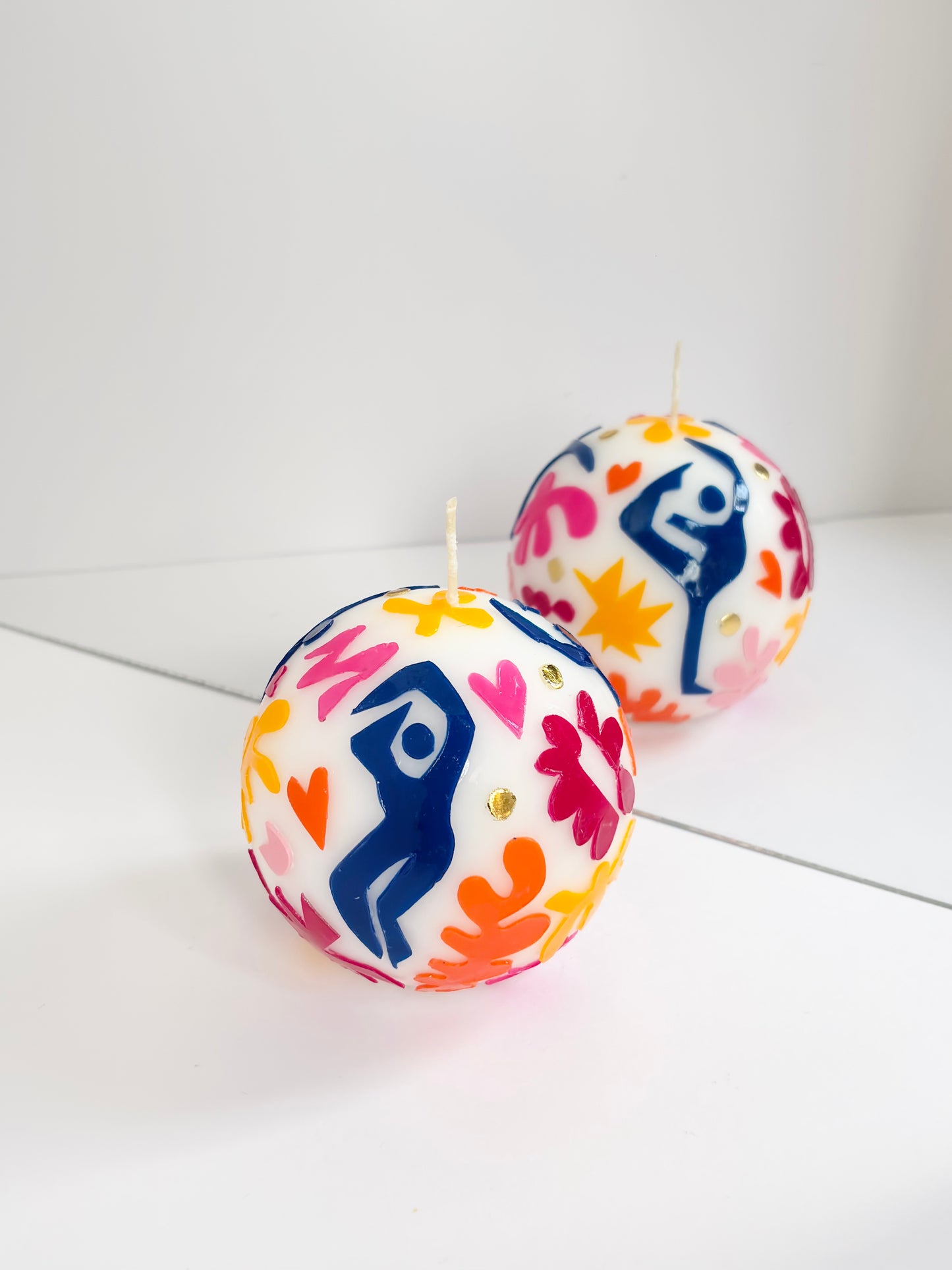 Tropical Dance Ball Candle – Pink