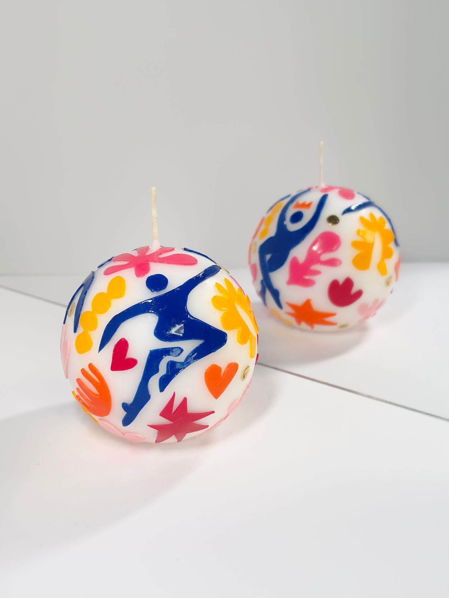 Tropical Sunset Ball Candle – Pink