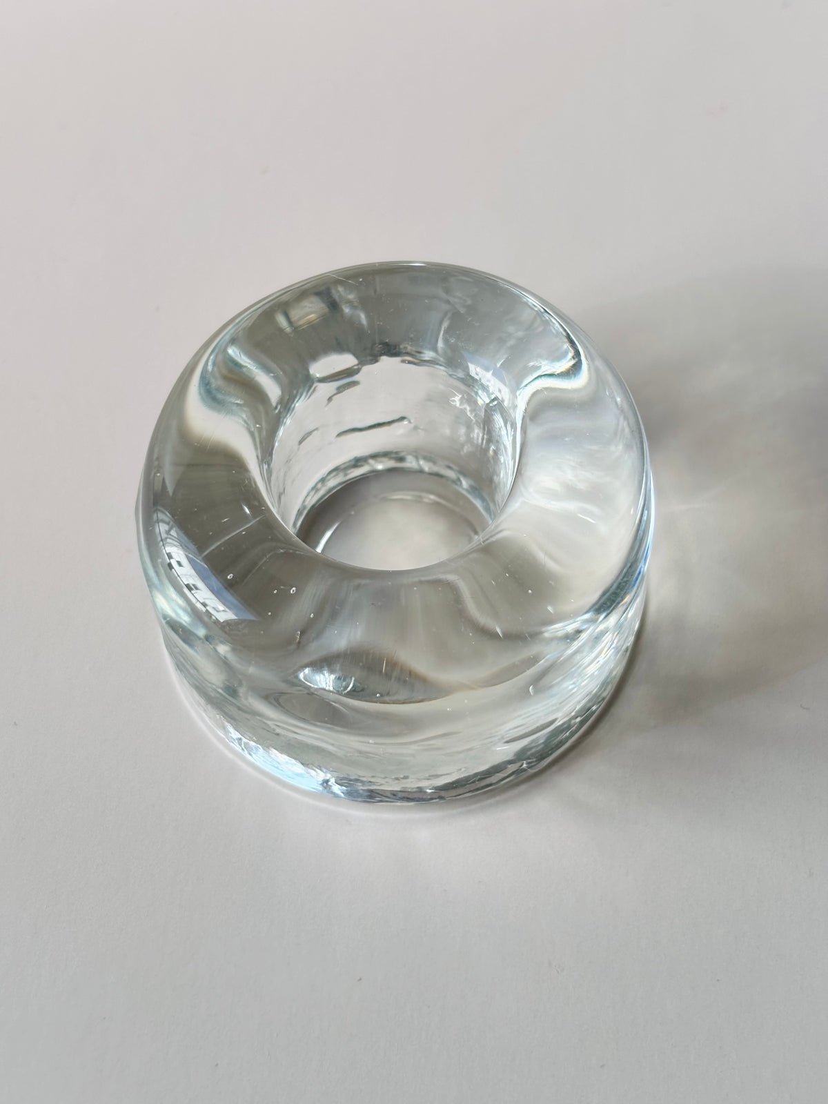 Donut Glass Candle Holder