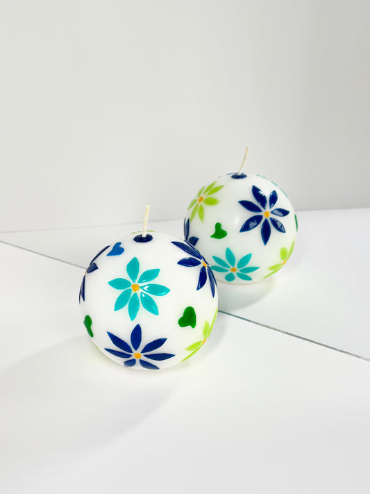 Meadow Ball Candle – Blue