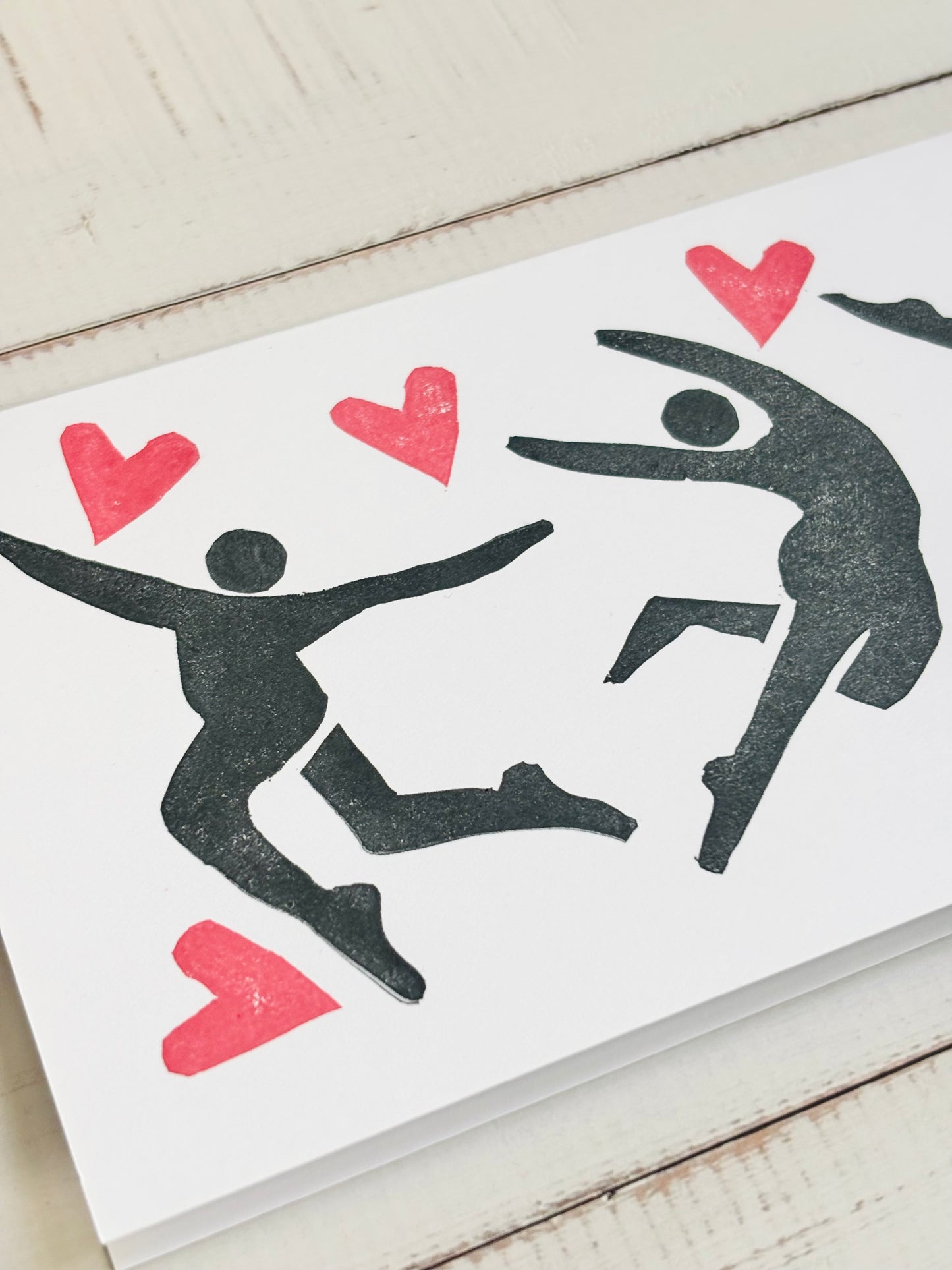 Love Burst - Linocut Greeting Card
