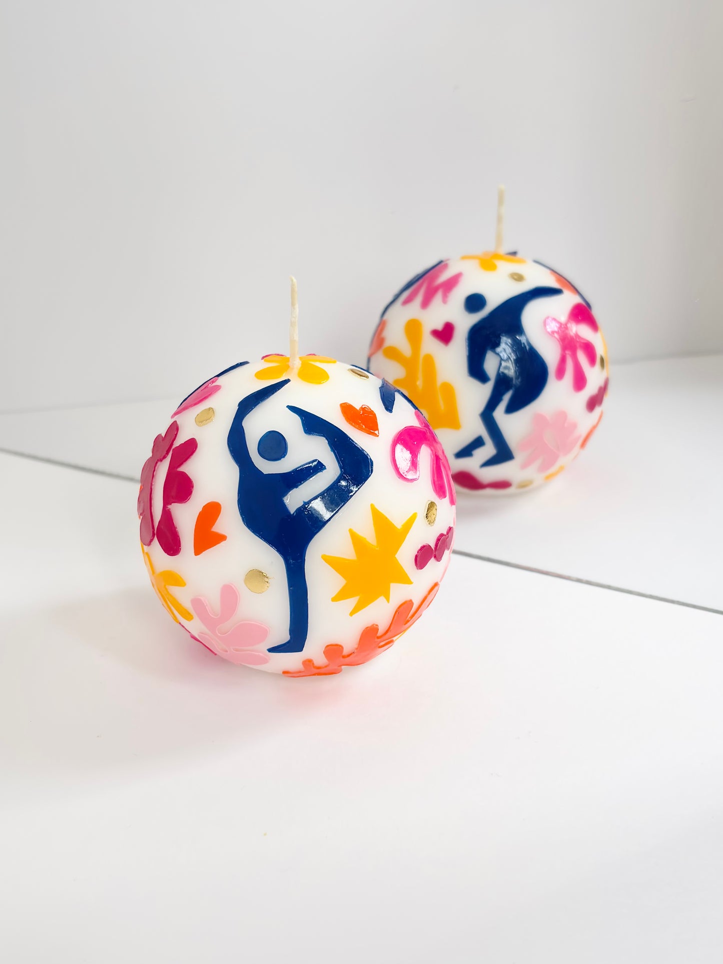 Tropical Dance Ball Candle – Pink