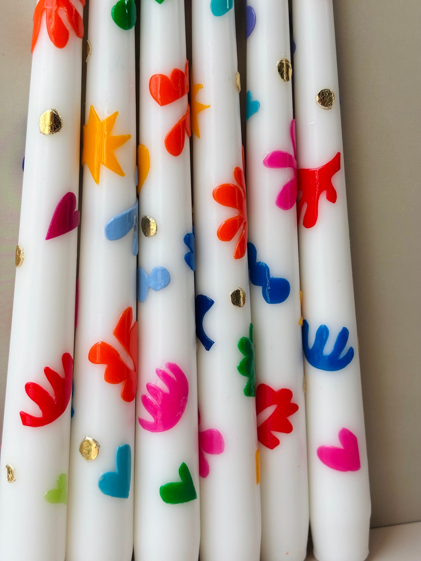 Tropical Forest Taper Candle – Rainbow