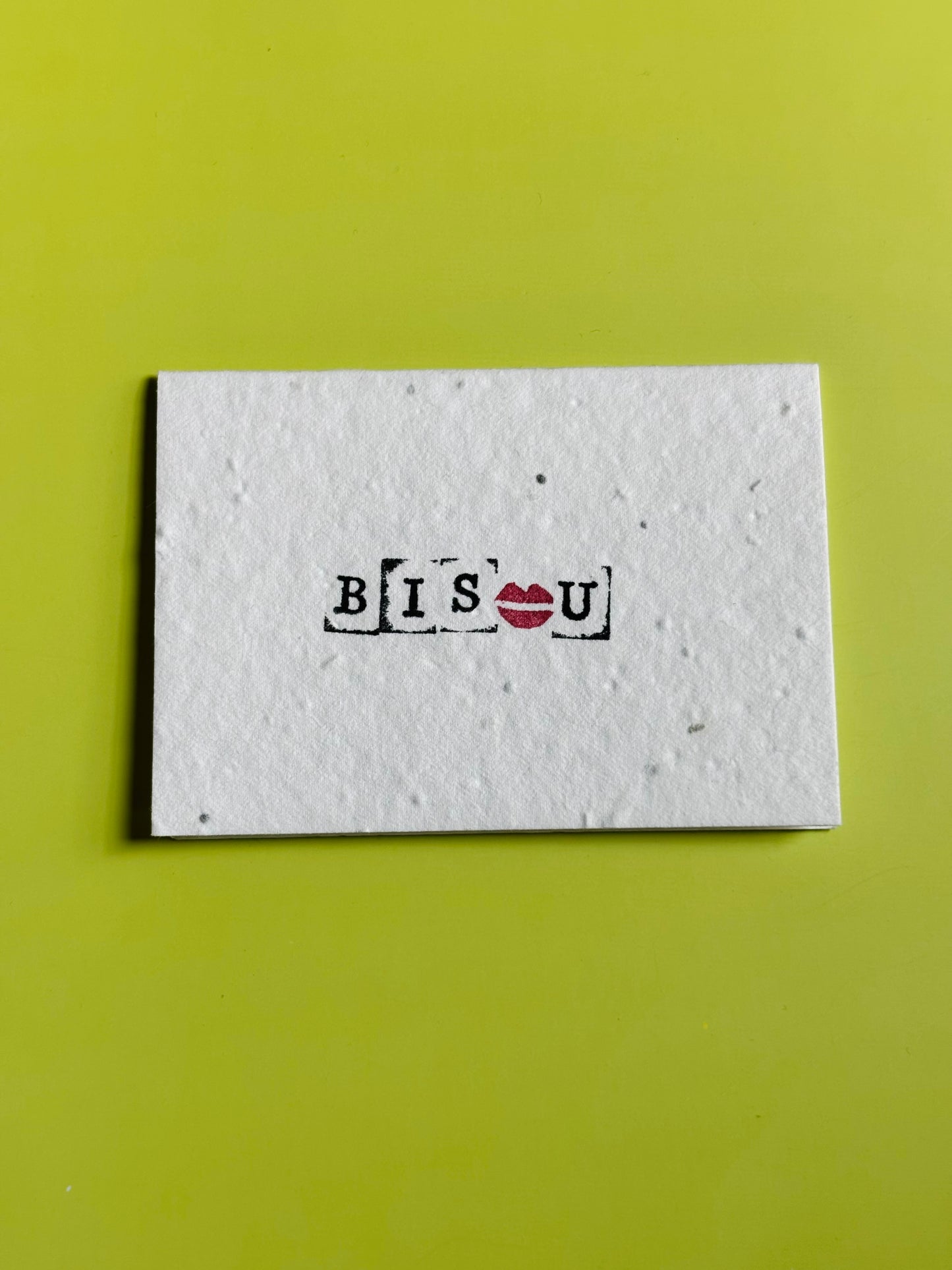 Bisou - Plantable Wildflower Seed Card
