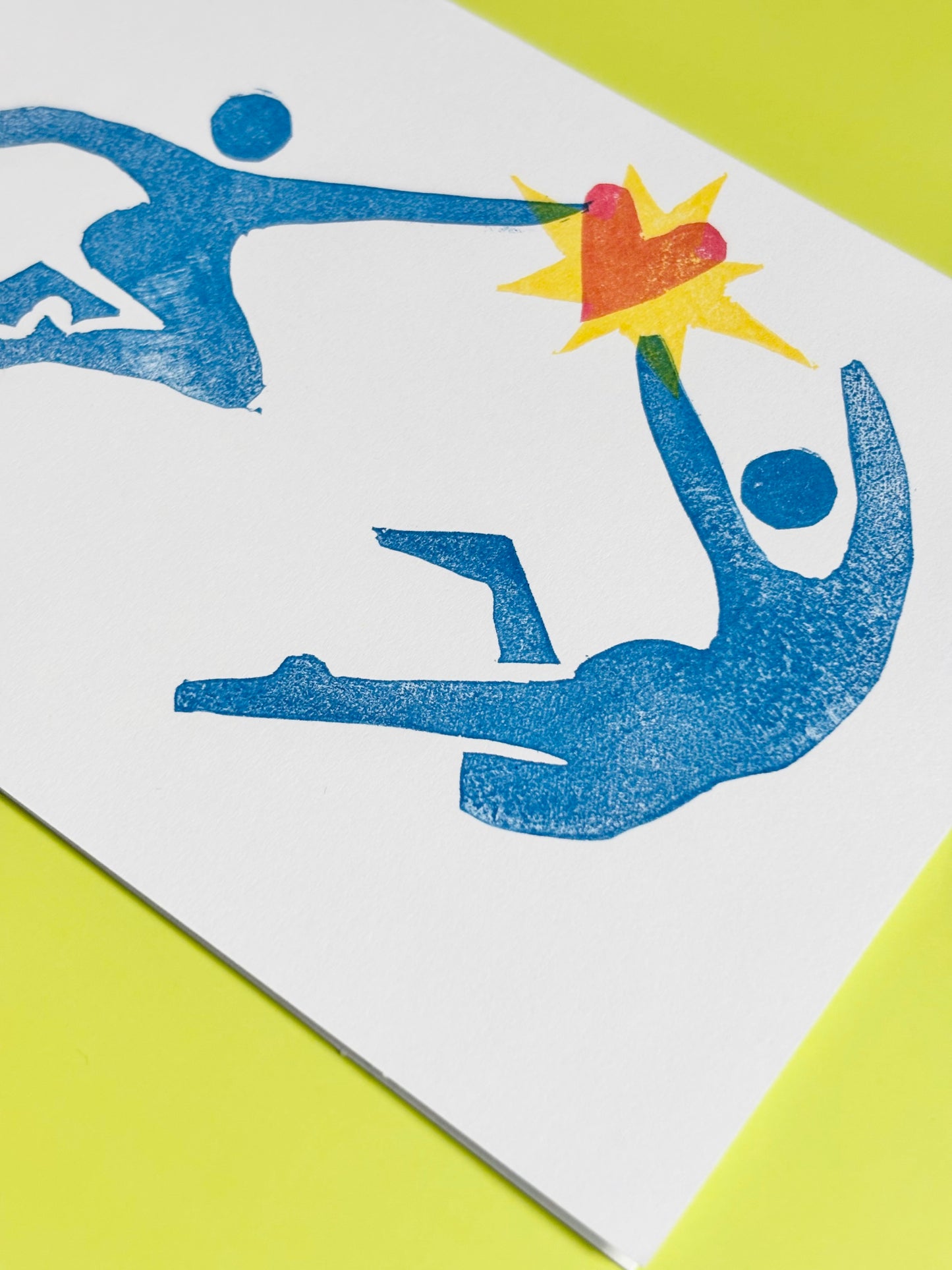 Love Always - Linocut Greeting Card