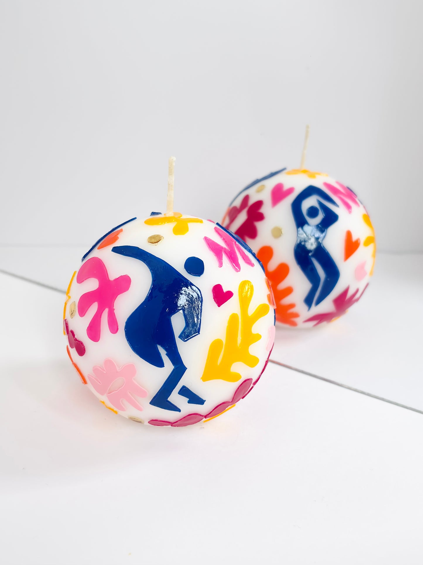 Tropical Dance Ball Candle – Pink