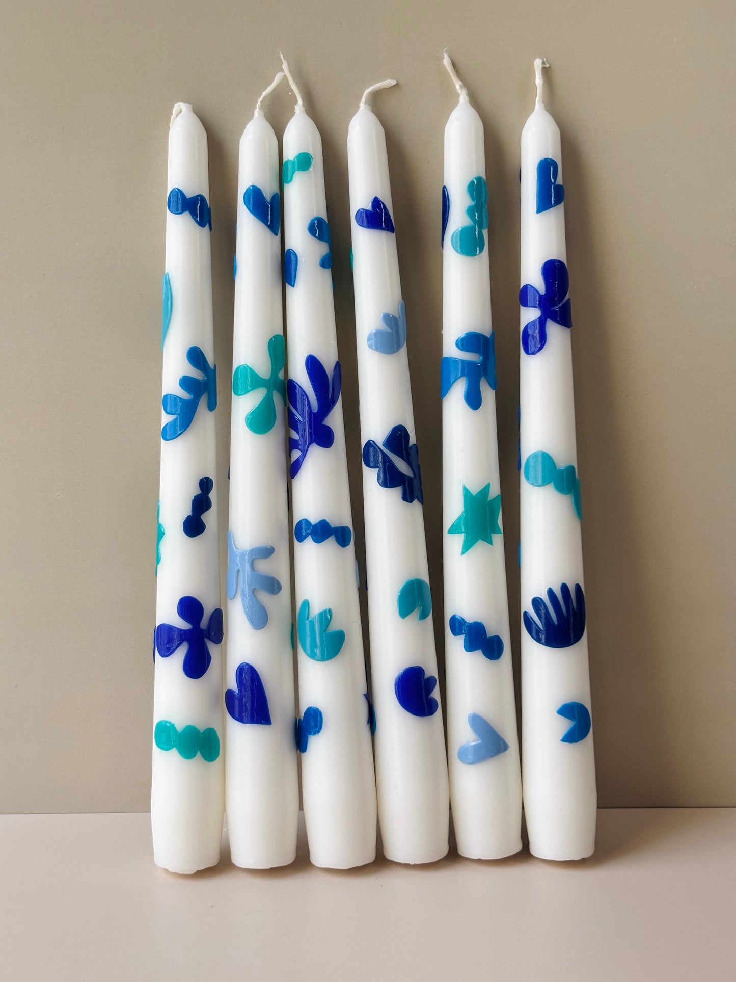 Tropical Sea Forest Taper Candle – Blue