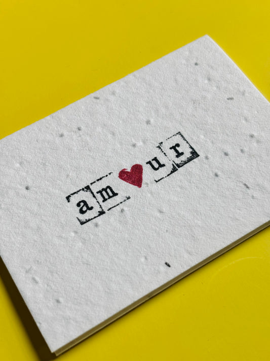 Amour - Plantable Wildflower Seed Card