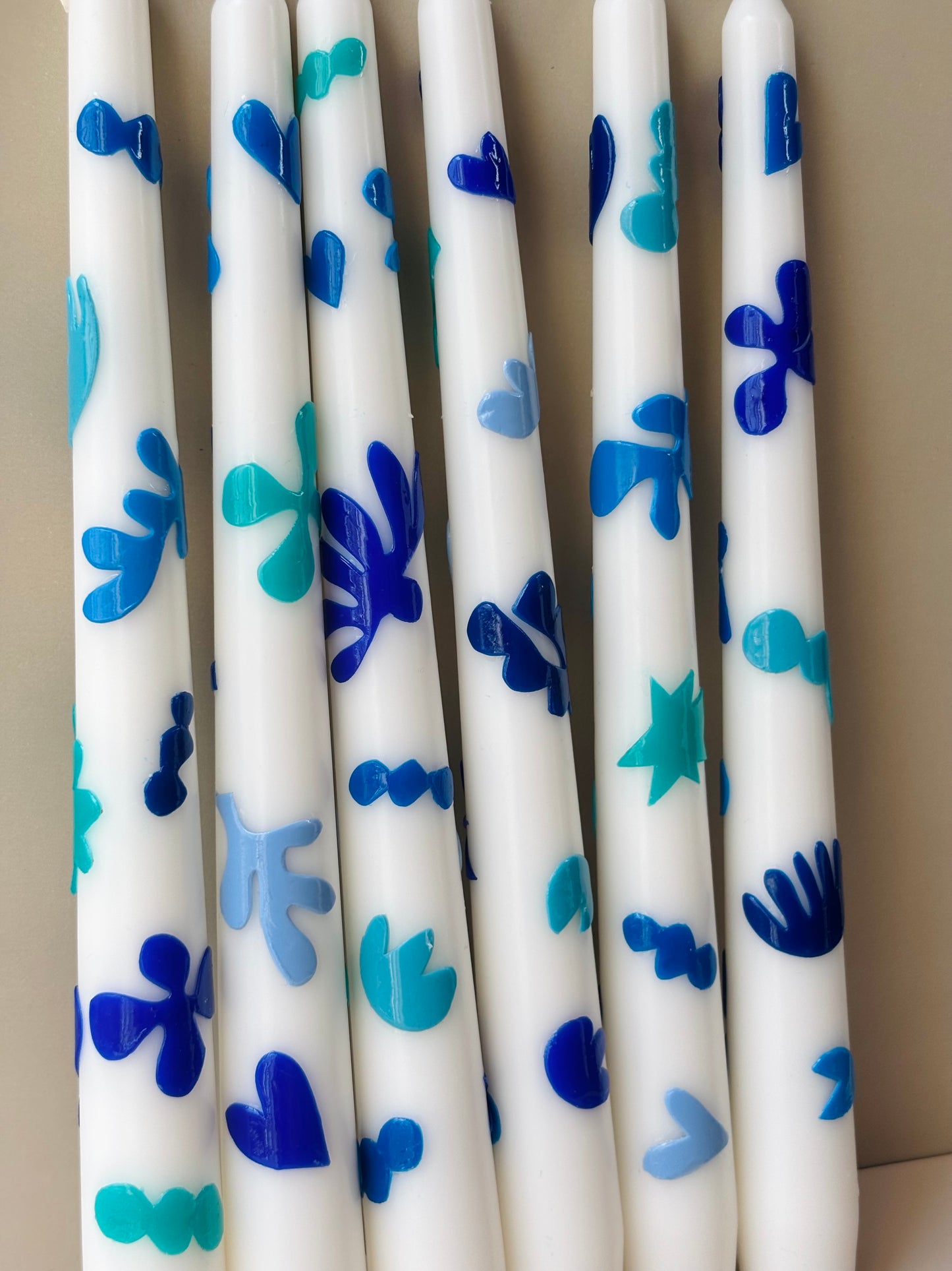 Tropical Sea Forest Taper Candle – Blue