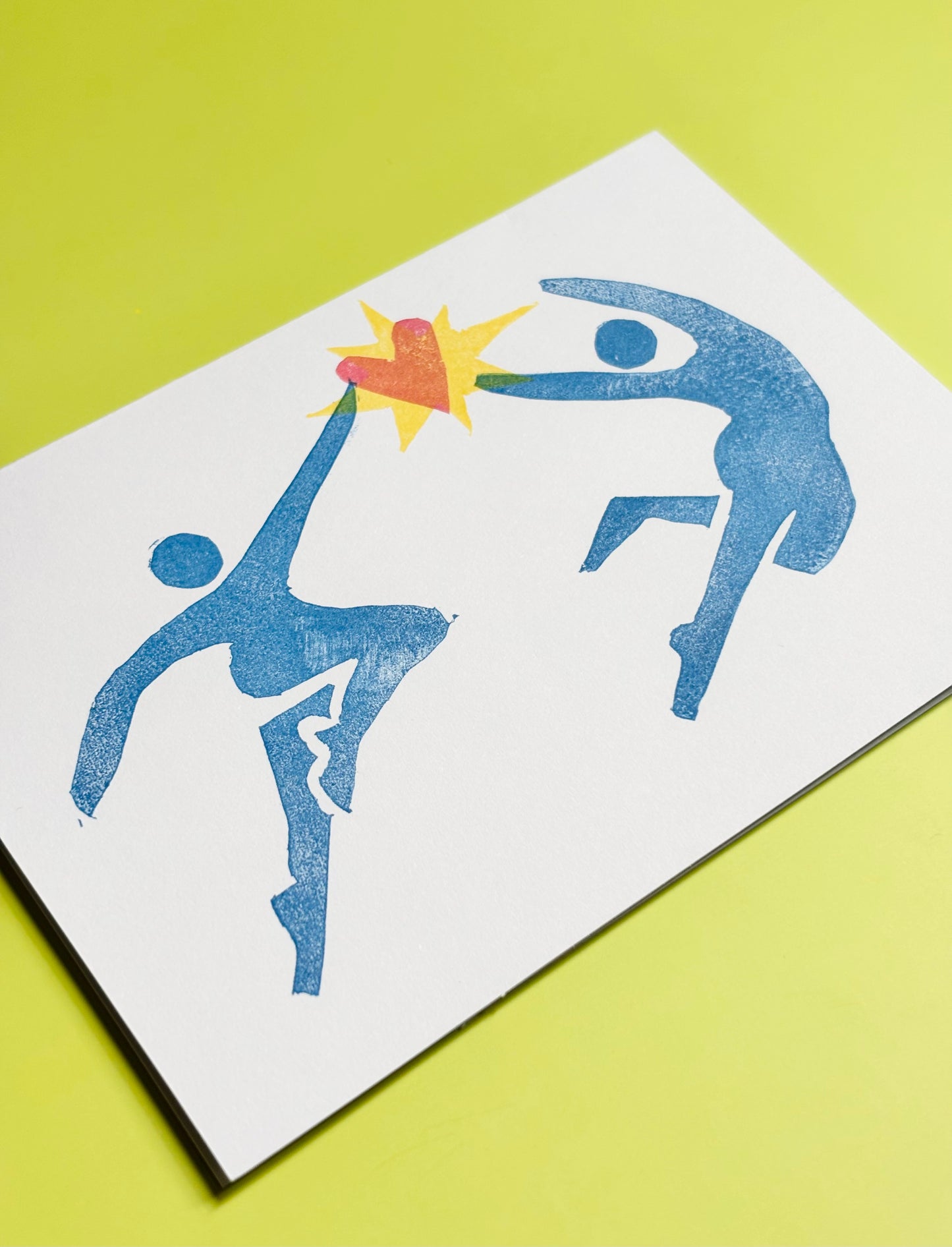 Love Always - Linocut Greeting Card