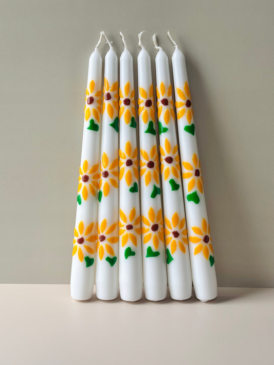 Sunshine Taper Candle - Yellow