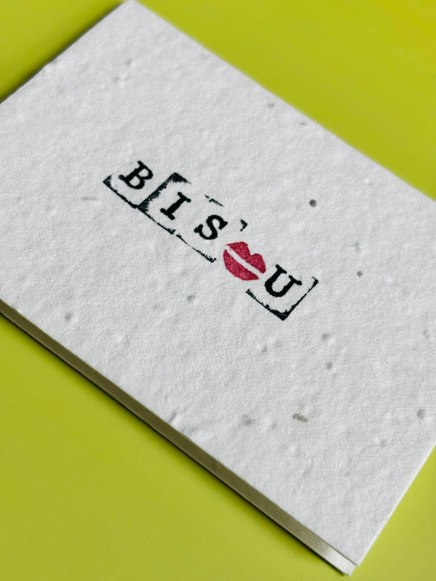 Bisou - Plantable Wildflower Seed Card