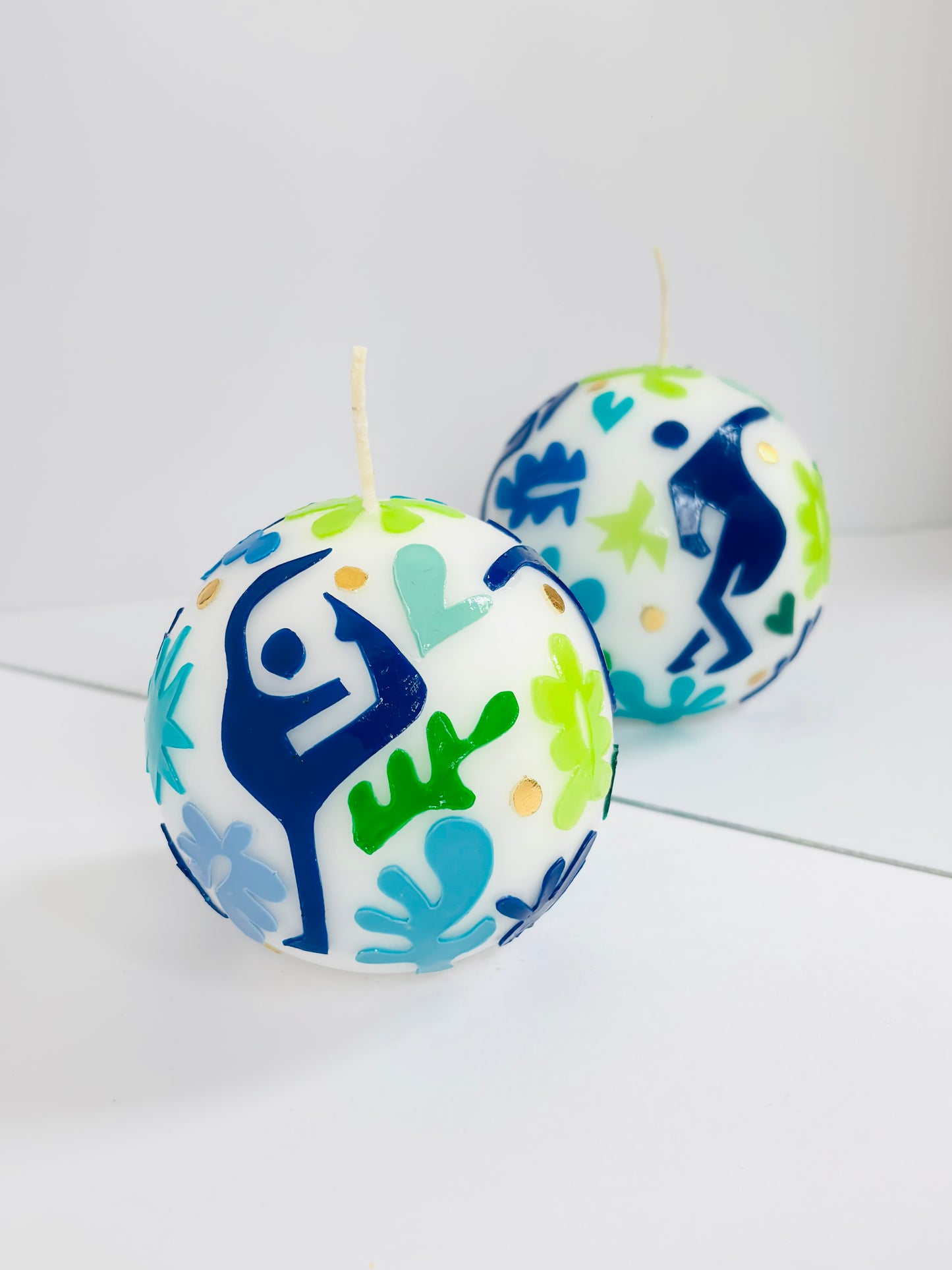Tropical Coast Ball Candle – Blue