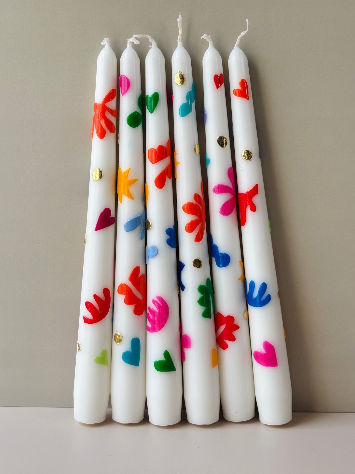 Tropical Forest Taper Candle – Rainbow