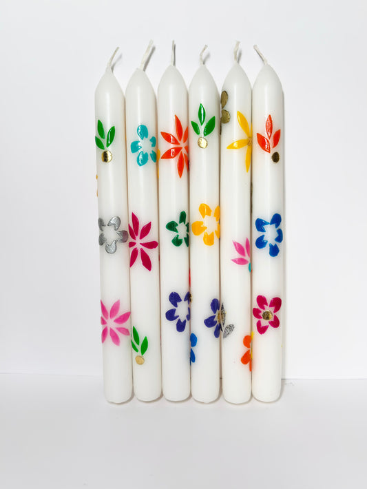 Secret Garden Dinner Candle - Multicolour