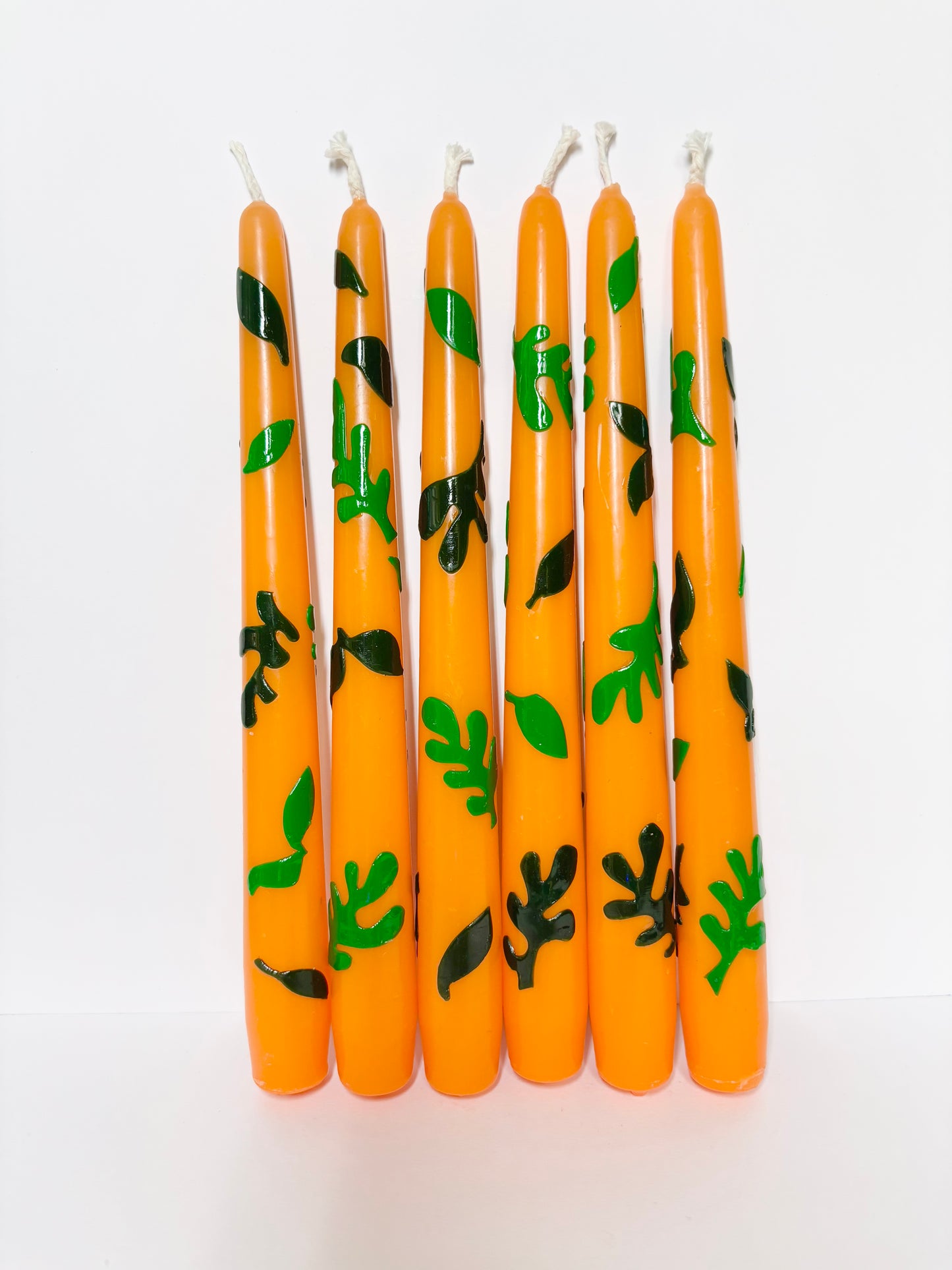 Clementine Forest Tapered Dinner Candle – Orange