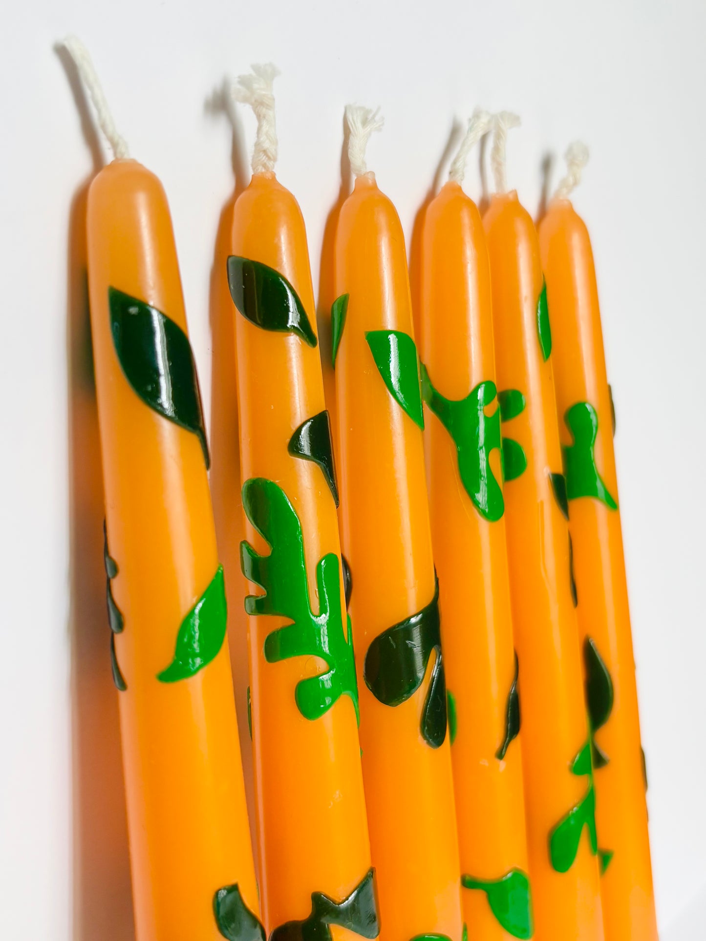 Clementine Forest Tapered Dinner Candle – Orange