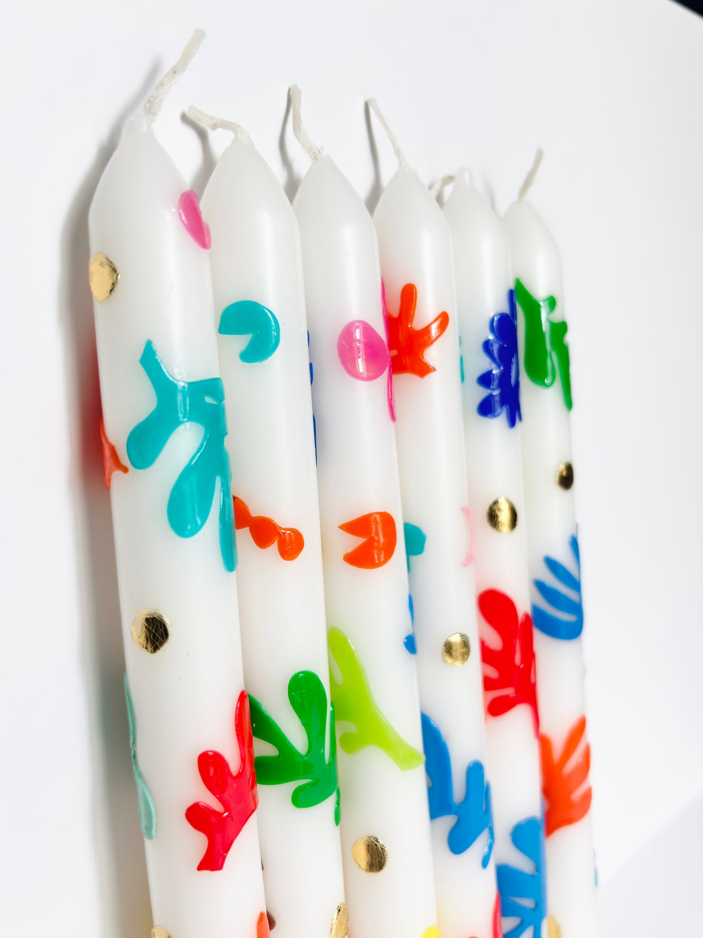 Tropical Forest Dinner Candle – Rainbow