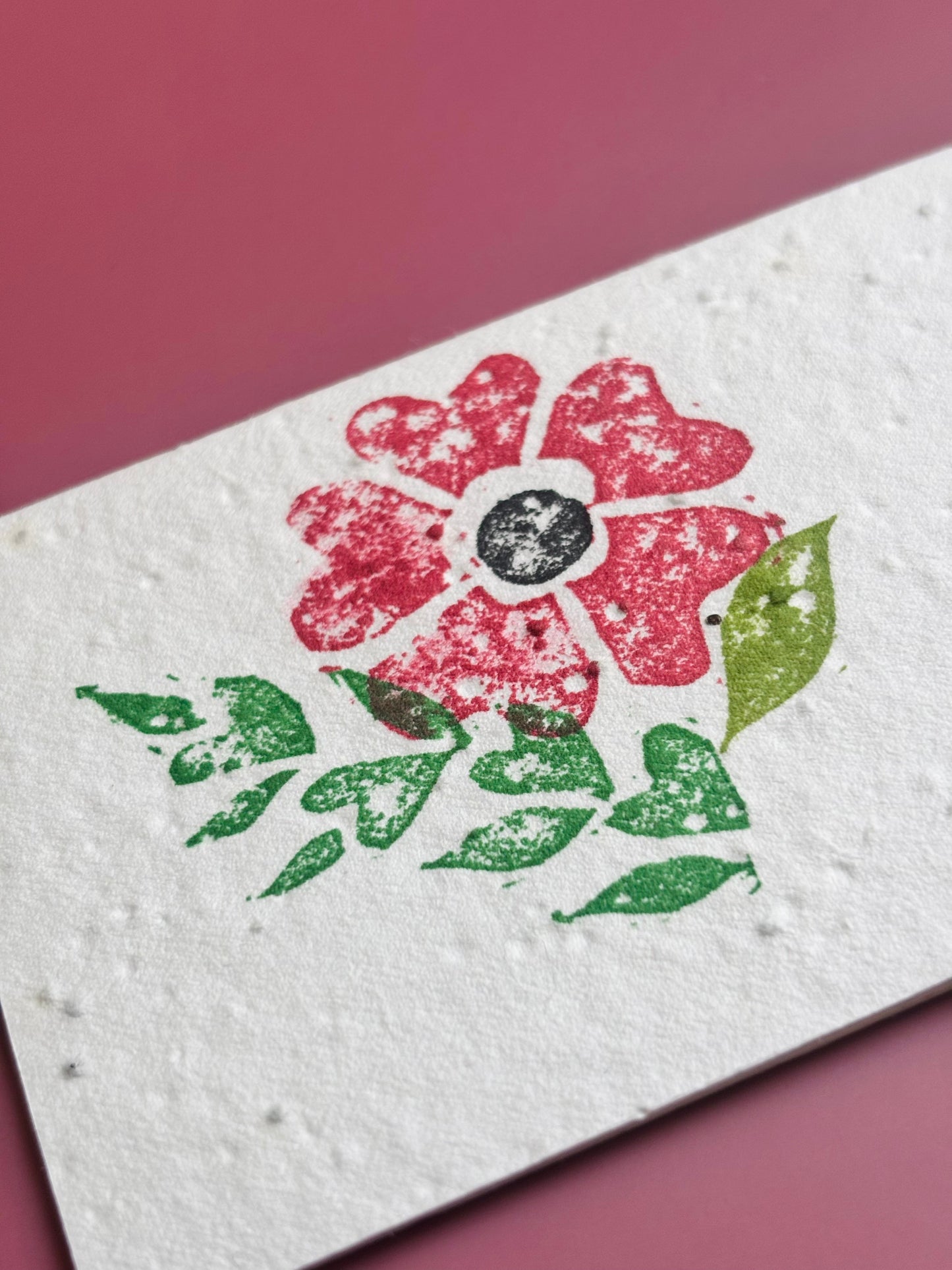 Flower Hug - Eco-friendly Plantable Seed Paper Greeting Card