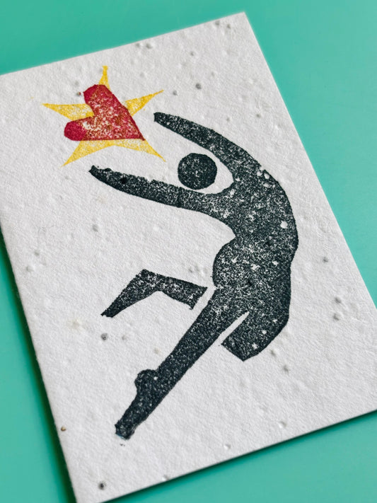 Love Grows Here - Eco Stationery Plantable Seed Paper Greeting Card