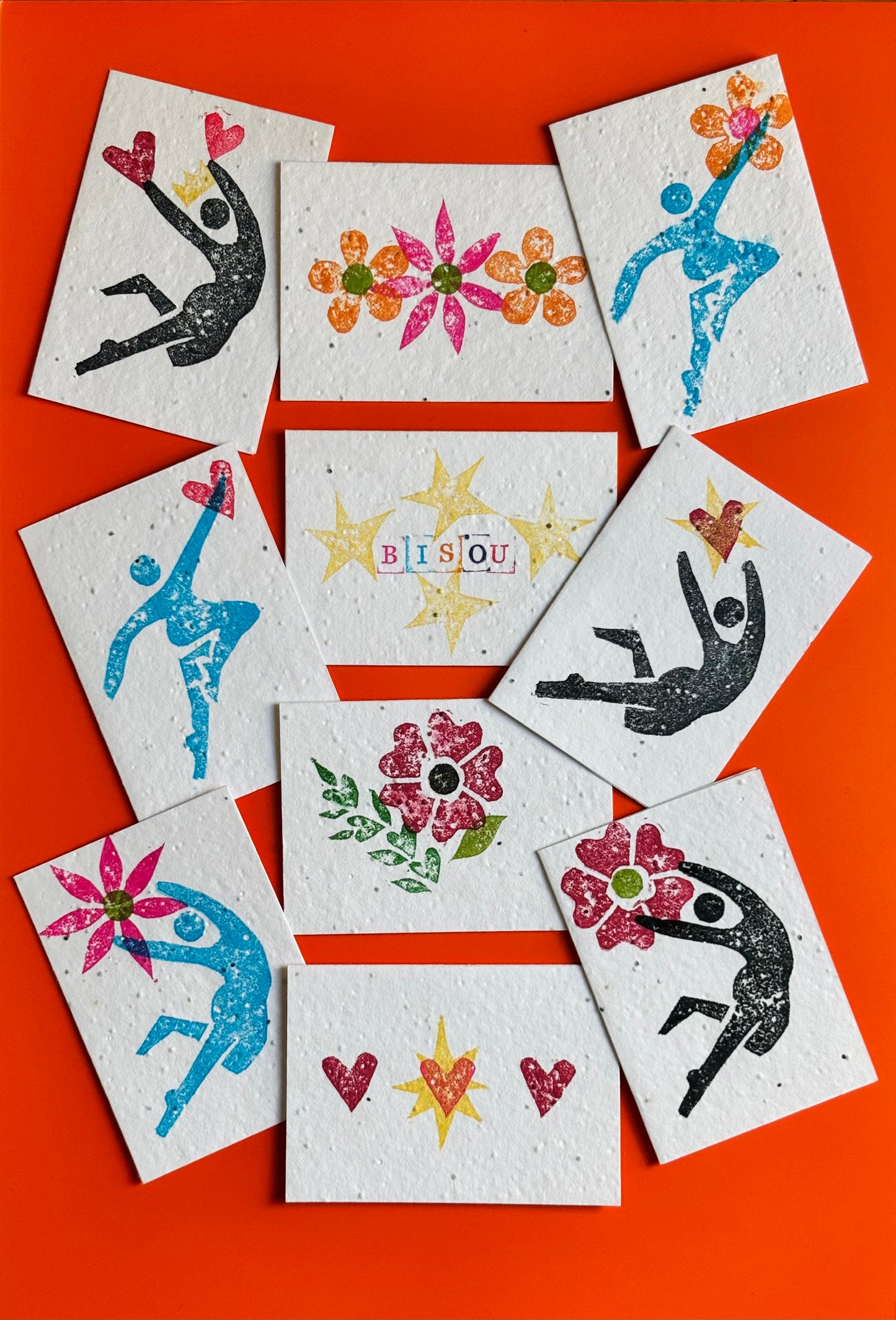 Plantable Seed Paper Greeting Card Pack – Set of 10 Eco Cards