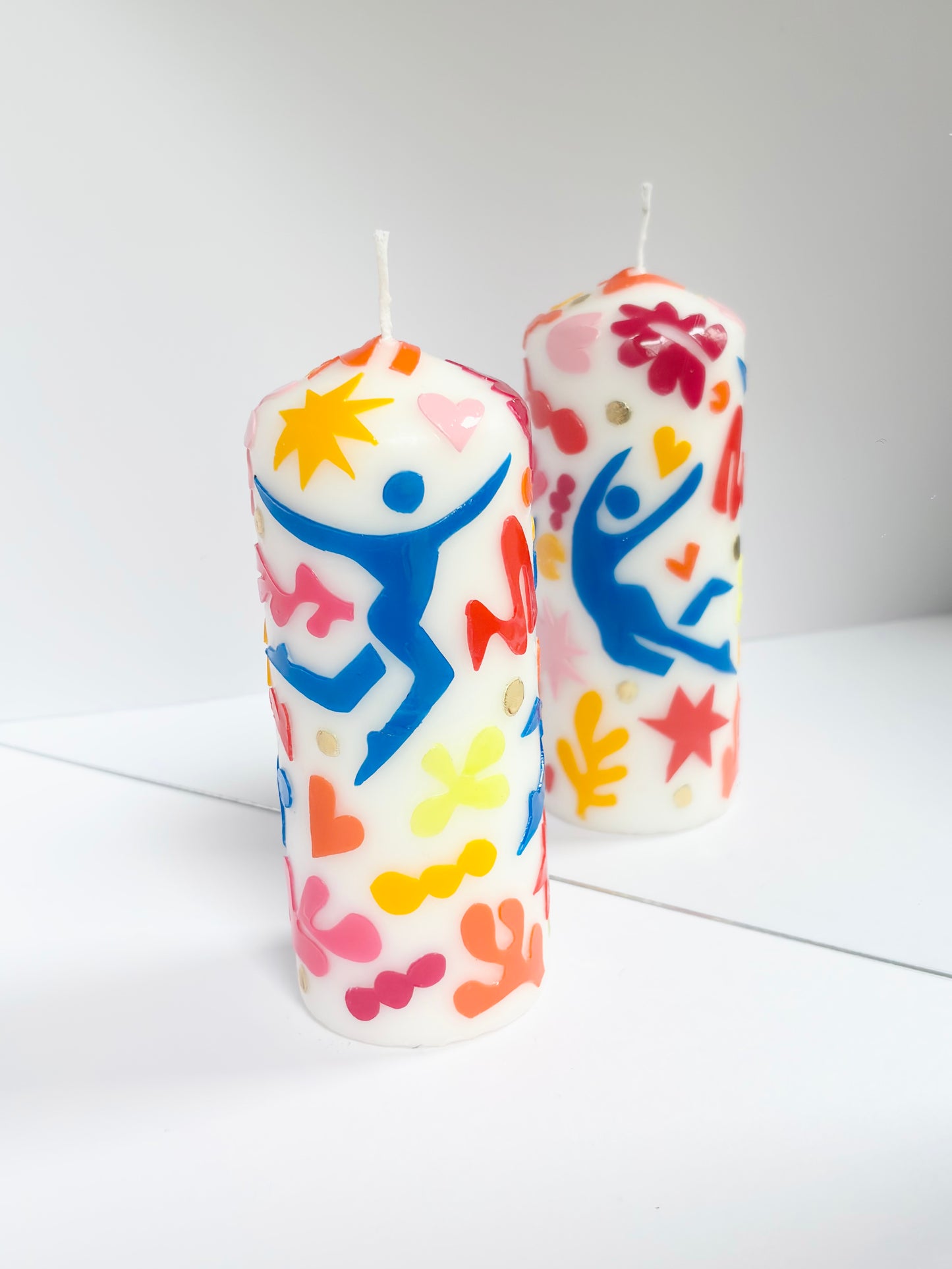 Tropical Lagoon Pillar Candle - Pink