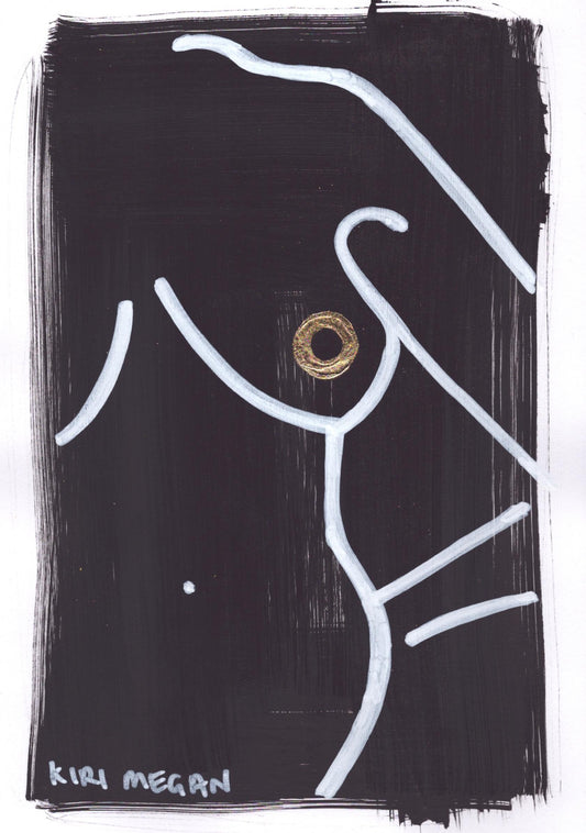 Carbon III – Clean Line Figurative Artwork in Ink (A5)