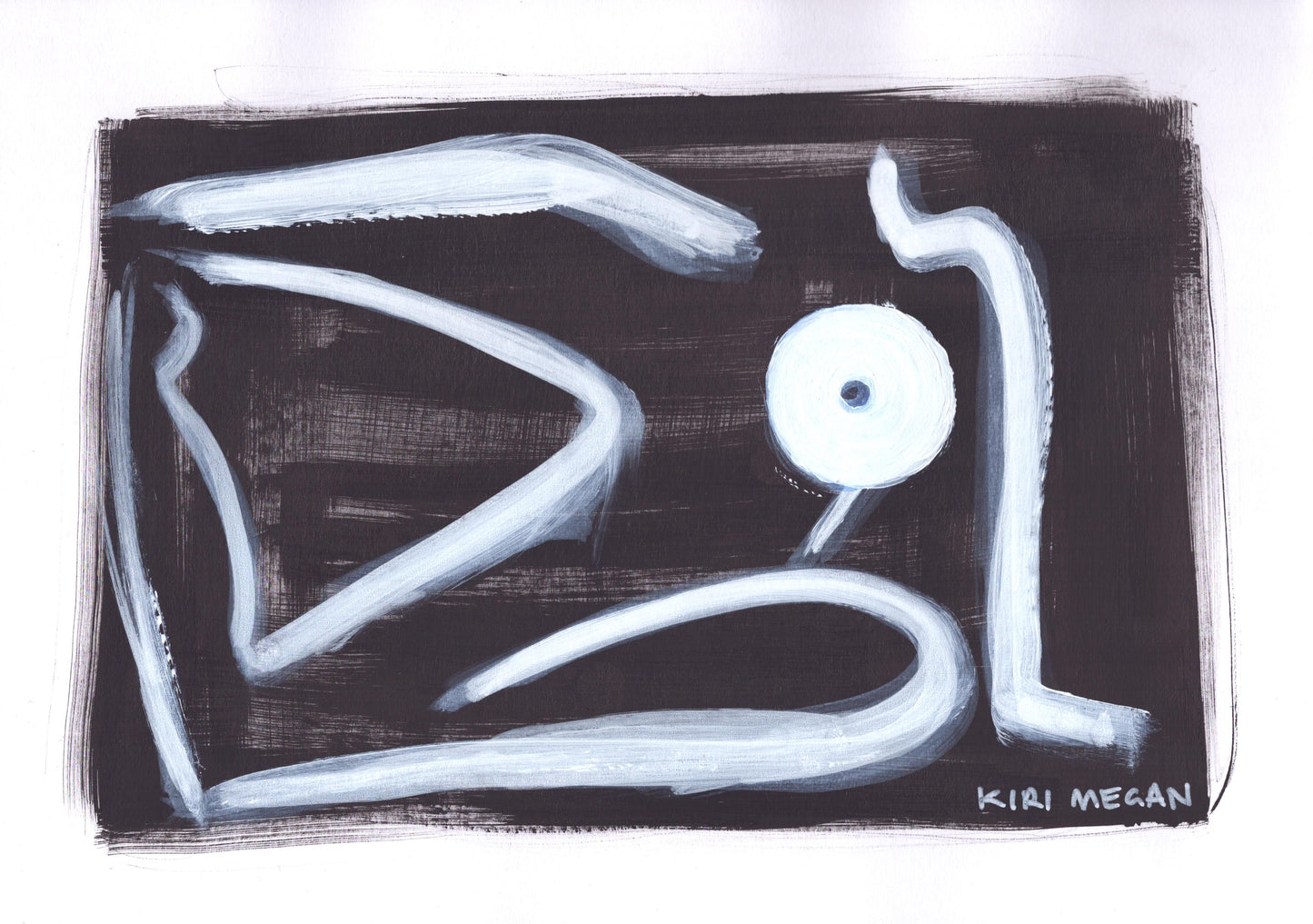 Coal V - Dynamic Figurative Life Drawing in Ink & Paint (A4)