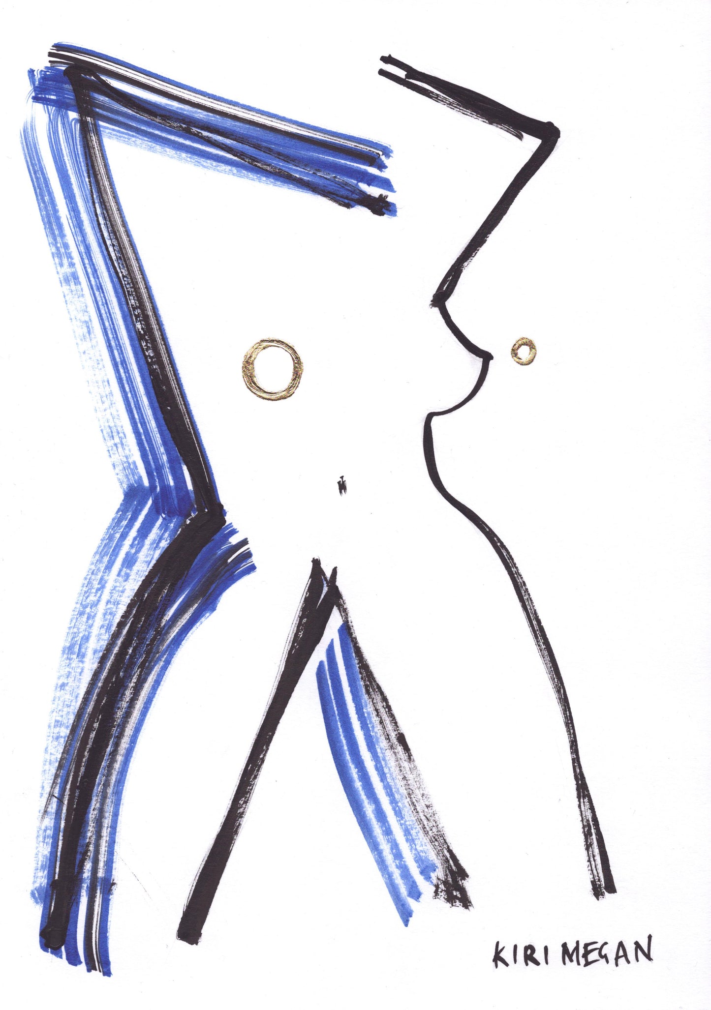 Combust II - Gestural Ink Life Study (A4)