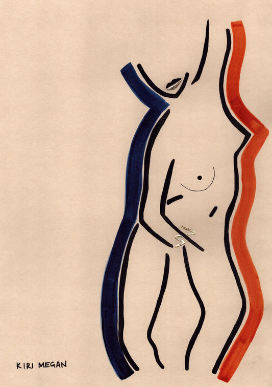 Embers IV - Aura of Strength in Indian Ink (A3)