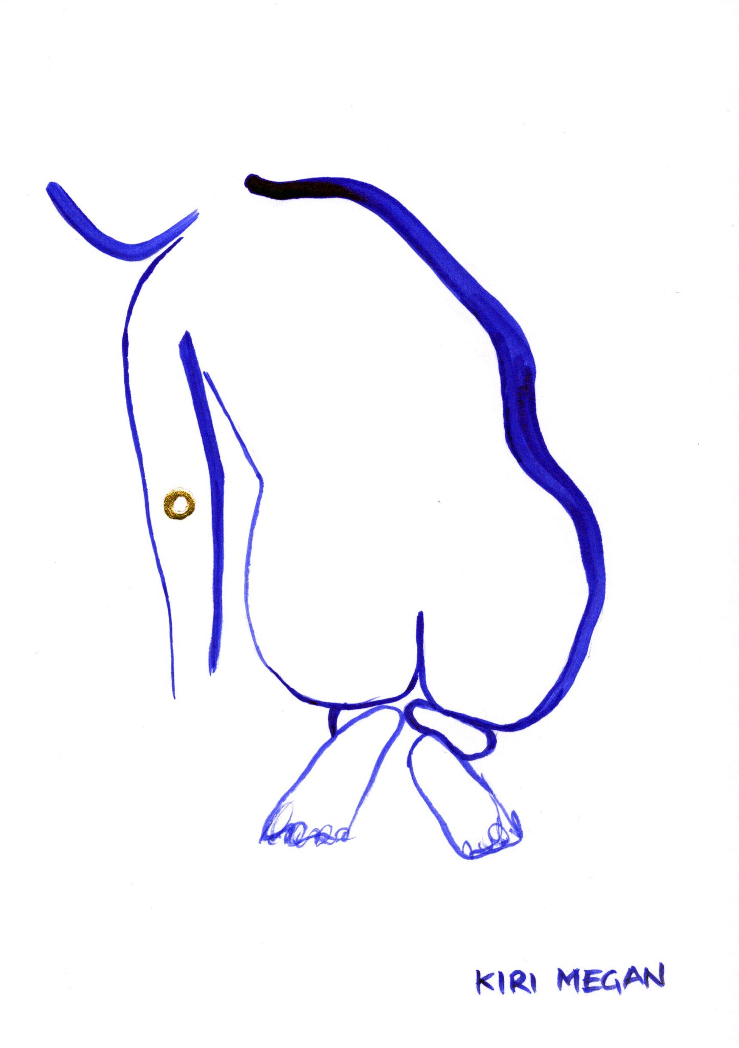 Heat II - Minimal Life Drawing Painting (A5)