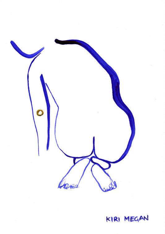 Heat II - Minimal Life Drawing Painting (A5)