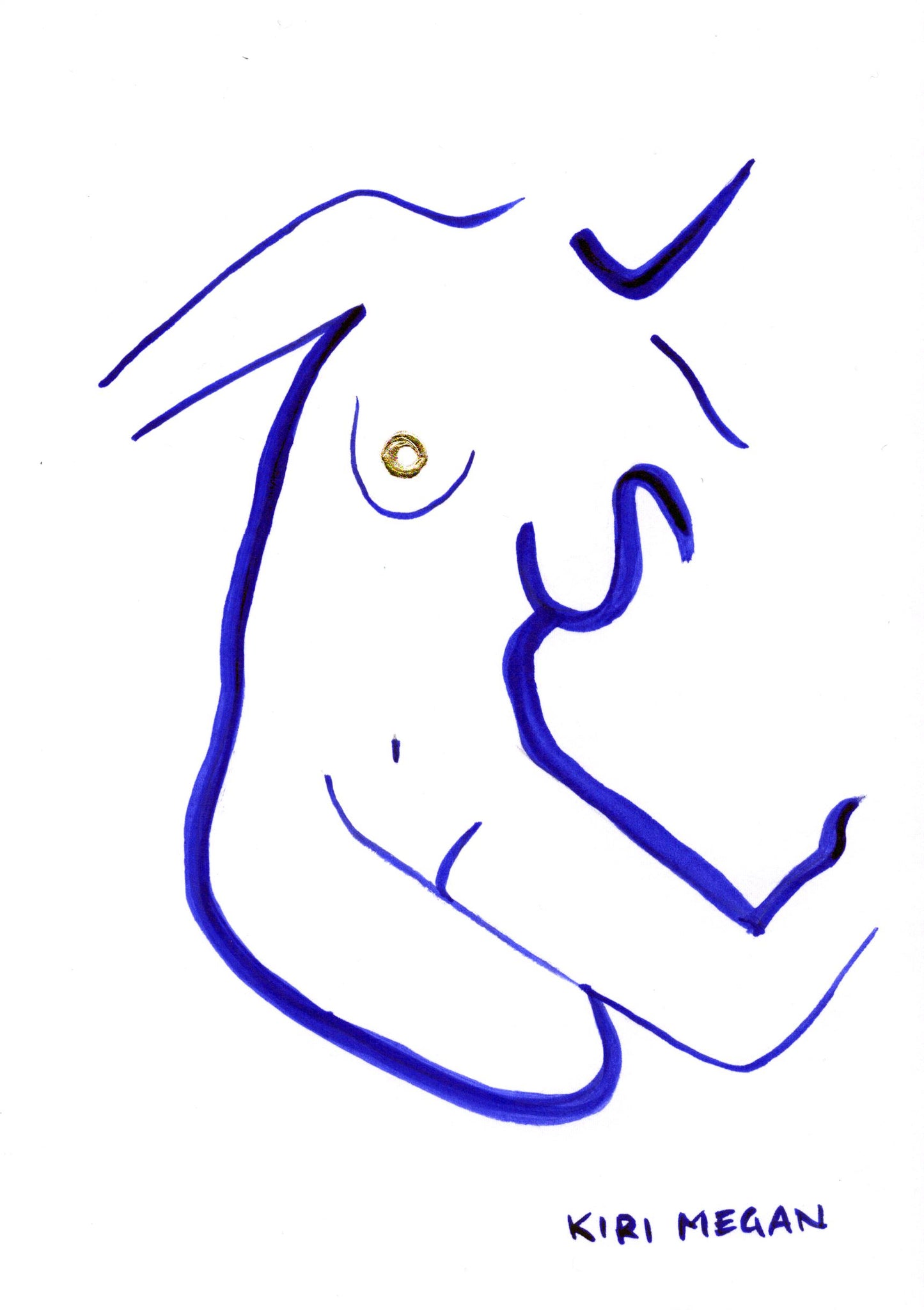 Heat IV - Small Figure Art for Gallery Wall (A5)