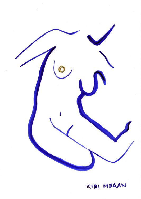 Heat IV - Small Figure Art for Gallery Wall (A5)