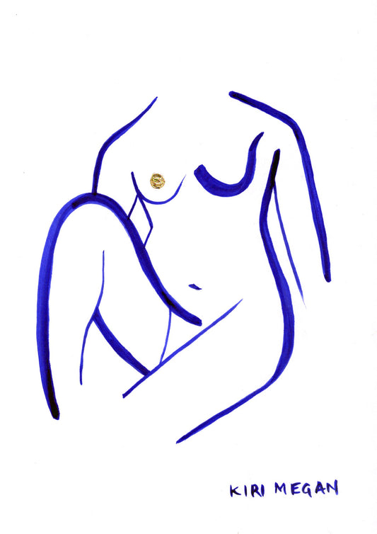 Heat IX - Minimalist Life Drawing Ink (A5)