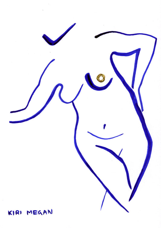 Heat VII - Figurative Mini Artwork (A5)