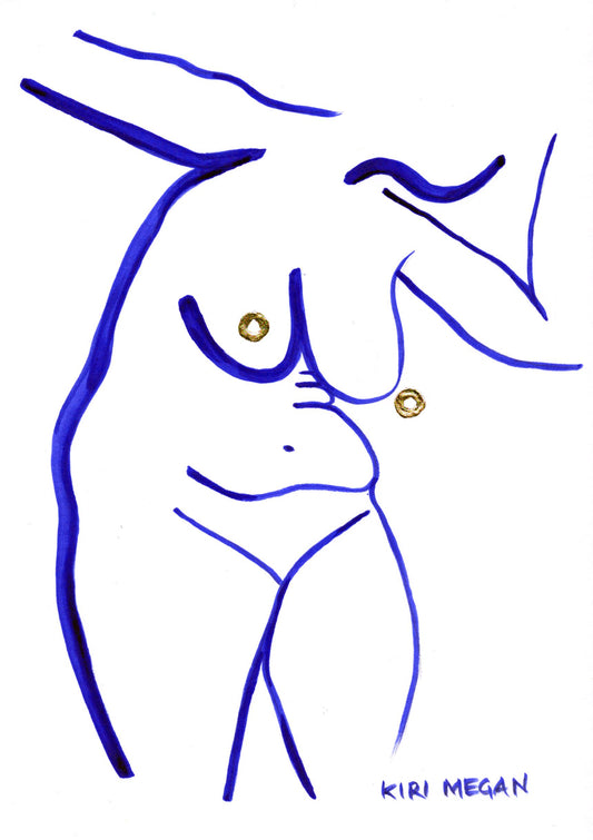 Heat XI - Dramatic Ink Mini Painting (A5)