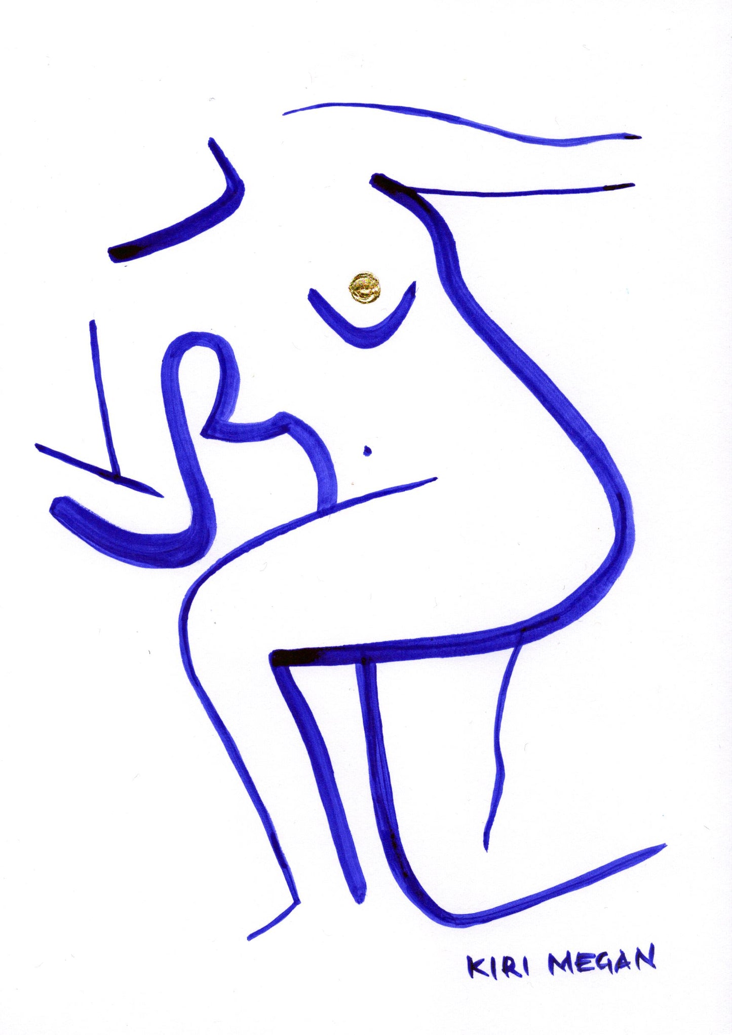 Heat XII - Mini Contemporary Wall Art (A5)