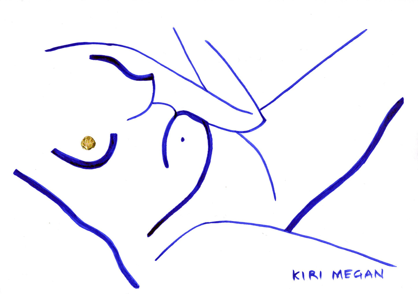 Heat XIII - Ink Study of Human Figure (A5)