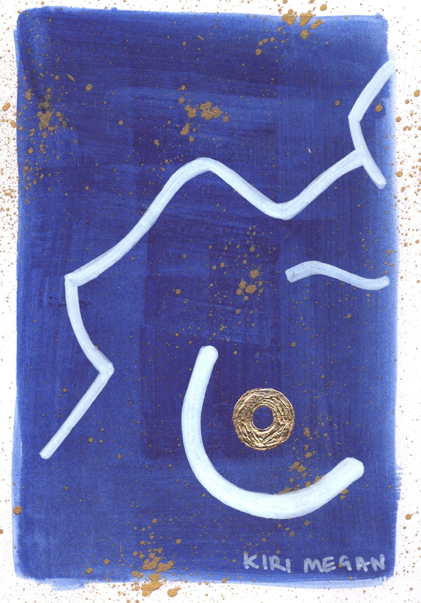 Marine II  –  Abstract Figurative Marine Artwork (A5)