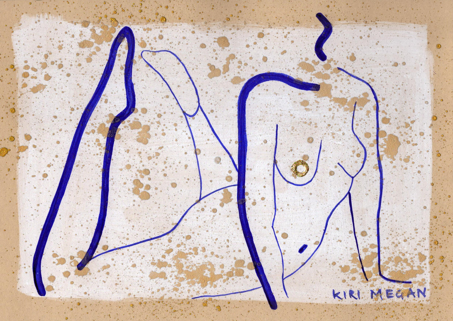 Powder I – Contemporary Abstract Life Drawing (A5)