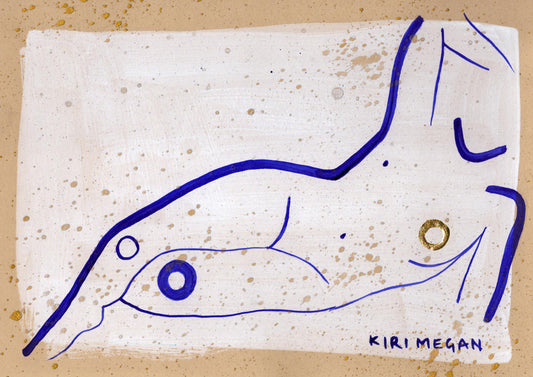 Powder III – Minimalist Figurative Line Study (A5)