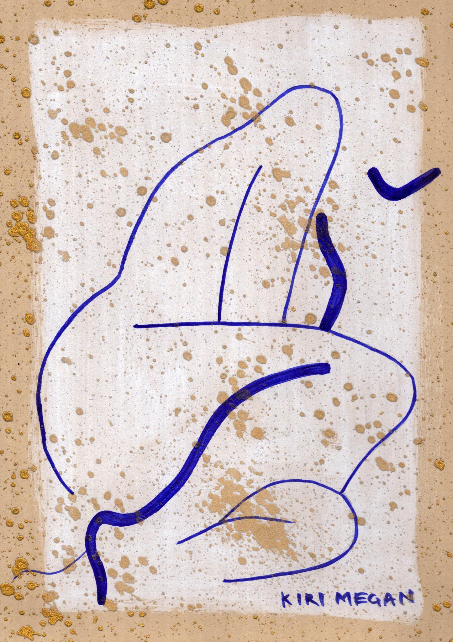 Powder IX  – Abstract Figure Painting (A5)