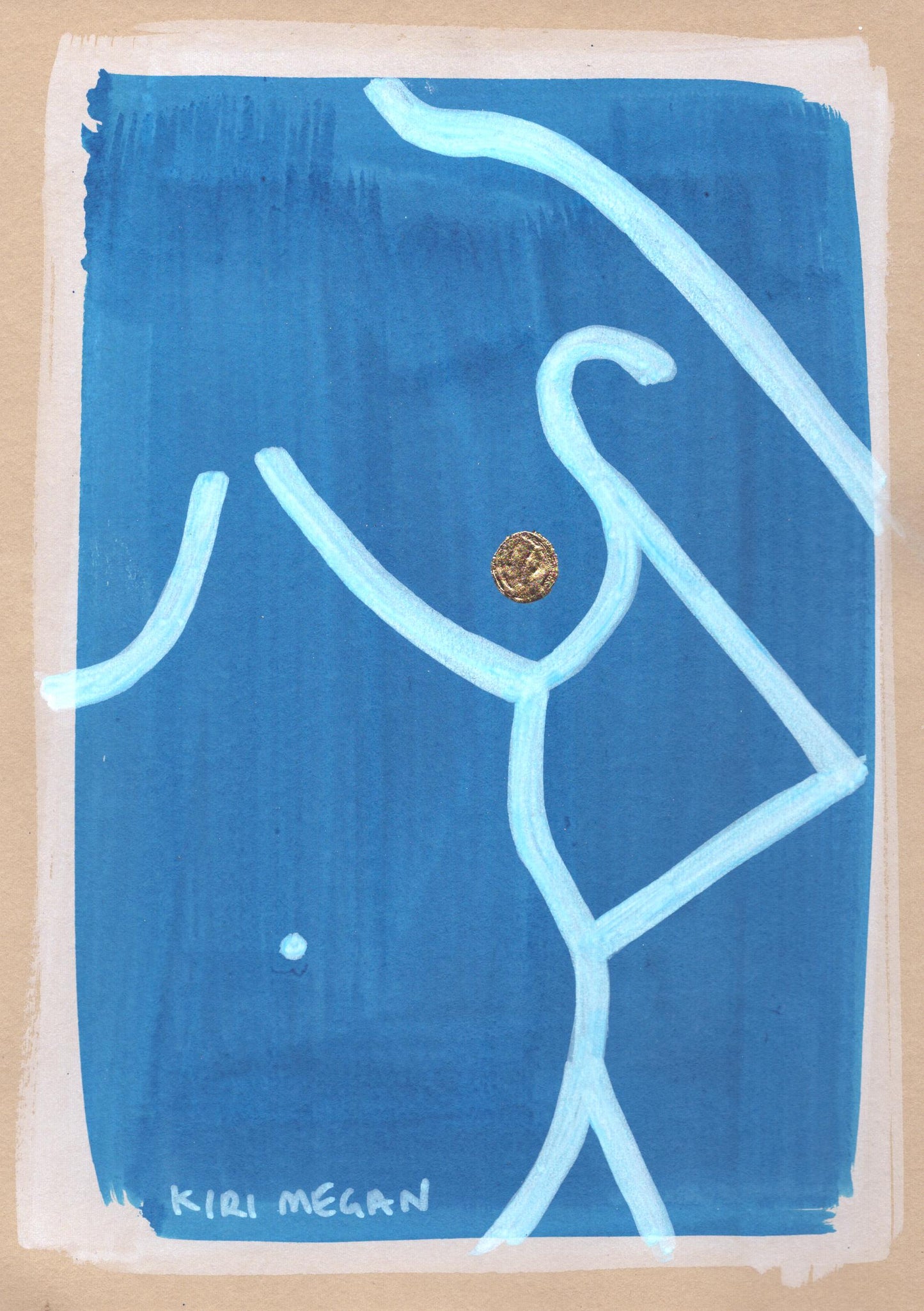 Pure I - Layered Wash Figurative Life Study (A5)